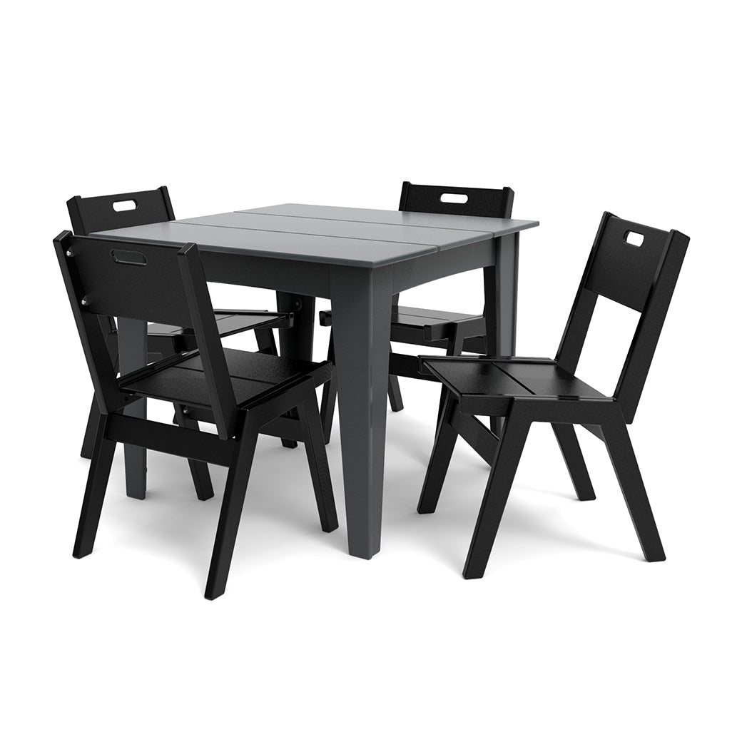 Alfresco Square Table (36) + Alfresco Dining Chairs w/ Handle Bundle