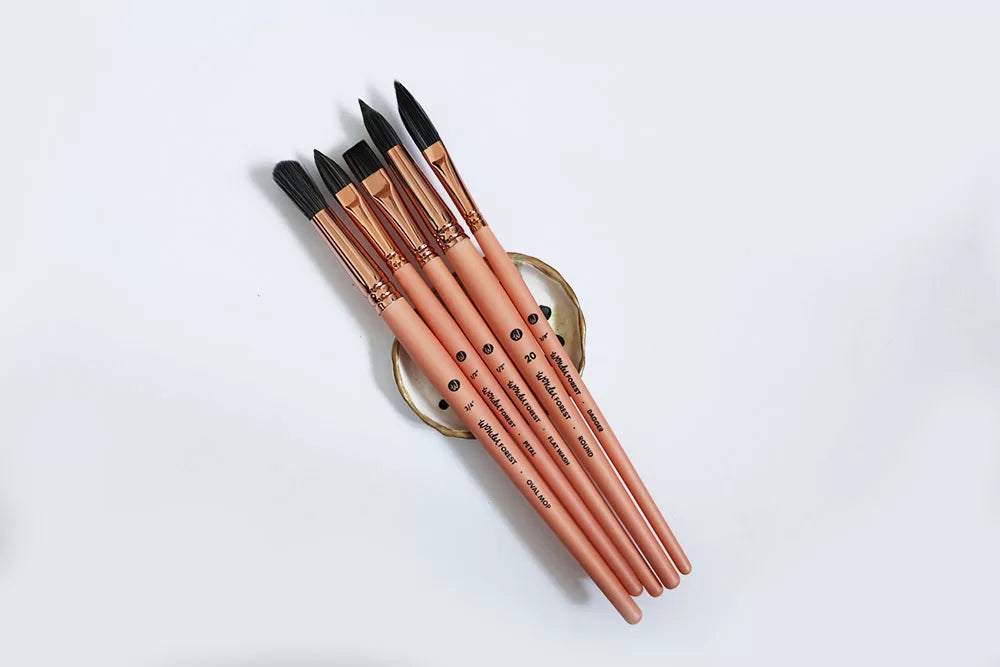 Wonder Forest Synthetic Brushes, Deluxe Premium Set 