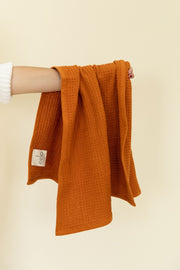 Organic Cotton Waffle Weave Hand Towel - Auburn
