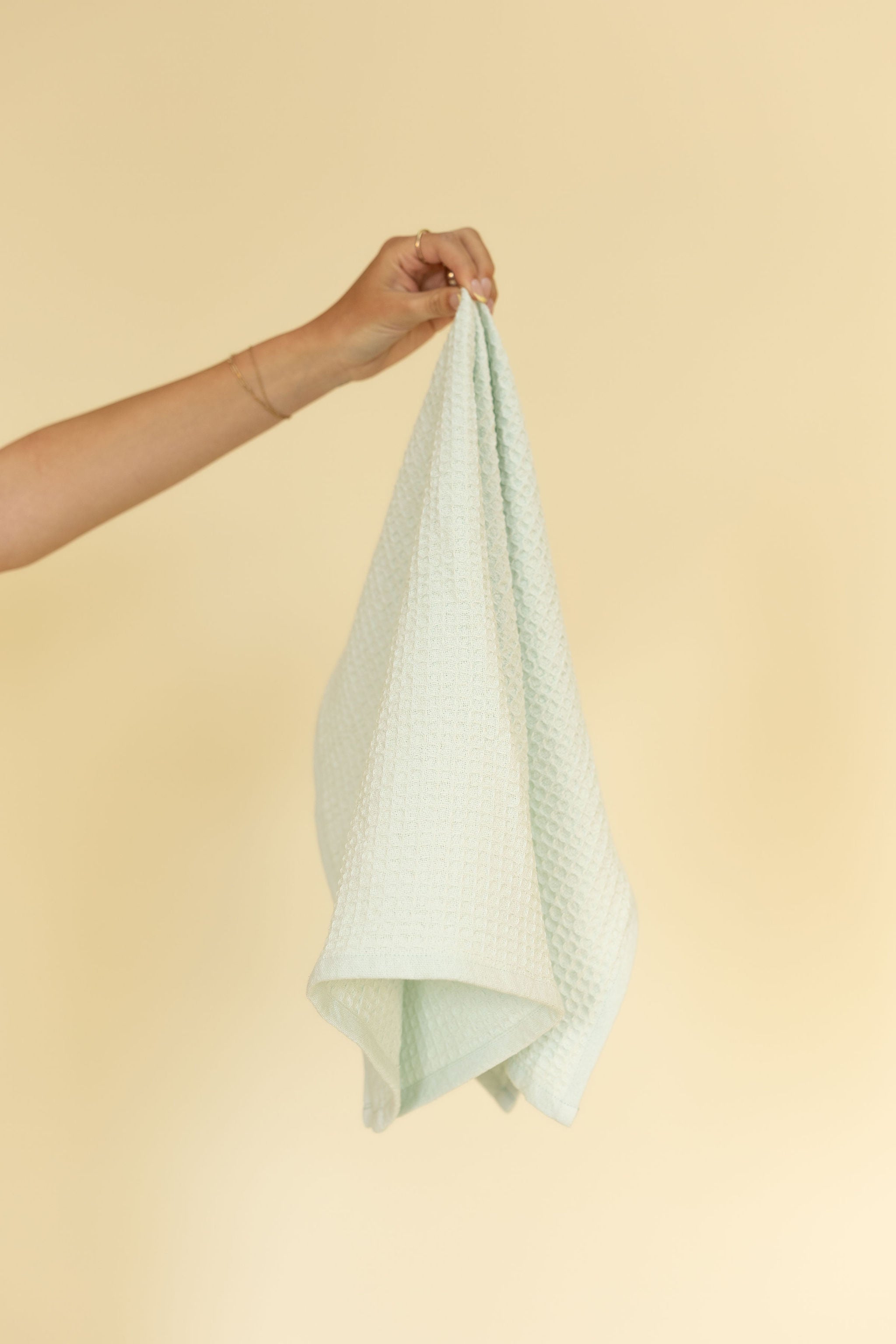 Organic Cotton Waffle Weave Hand Towel - Dragonfly