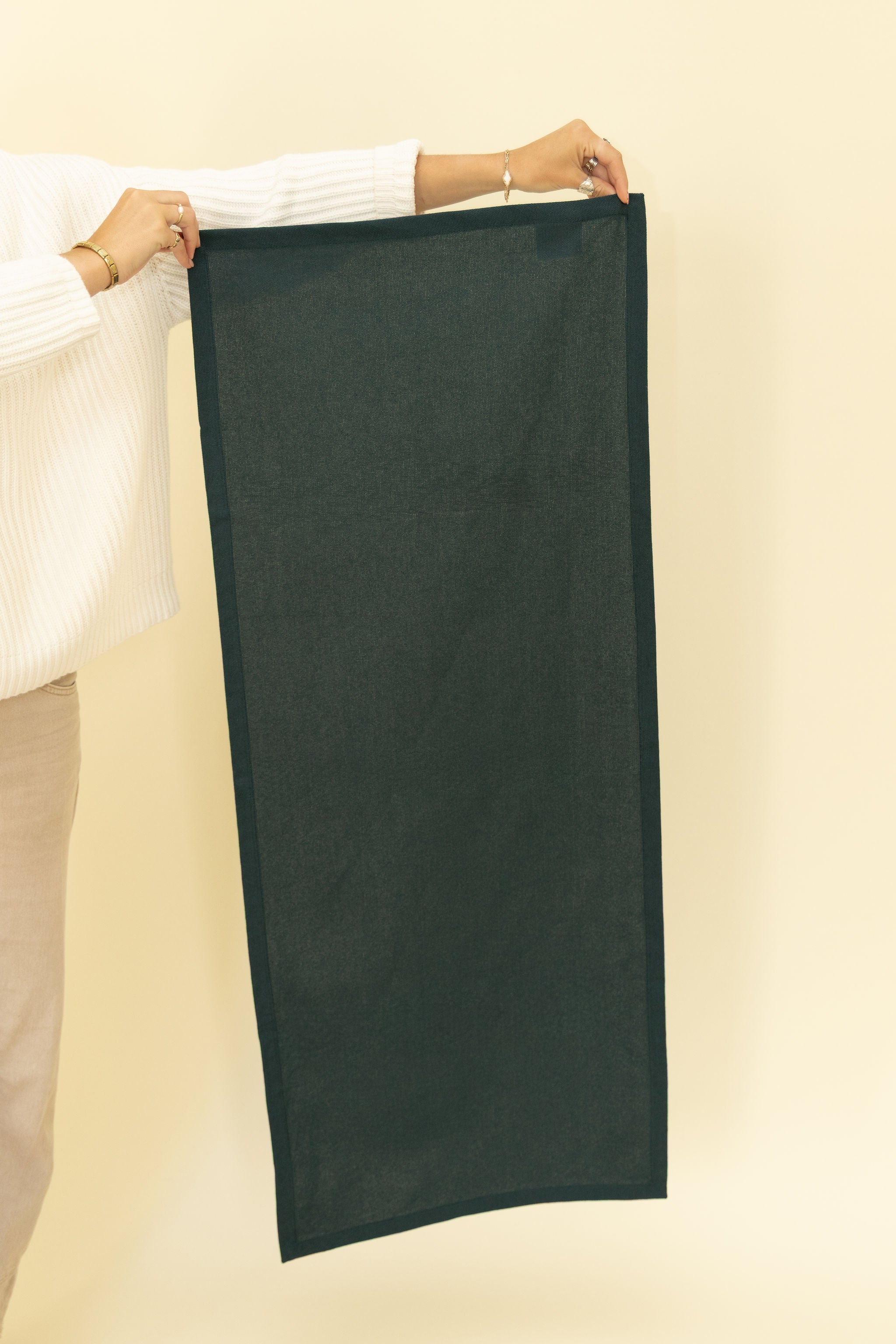 Organic Cotton Flat Weave Mat - Midnight Blue