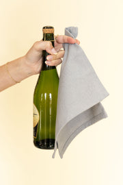 Gray Cotton Cocktail Napkin - 4pk