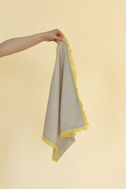 Light Gray Cotton Fringe Napkin