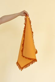 Apricot Cotton Fringe Napkin