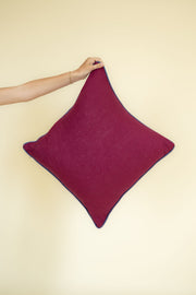 22x22 Berry Linen Pillow Cover