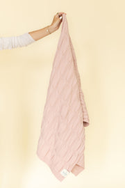Merino Wool Throw - Cherry Blossom
