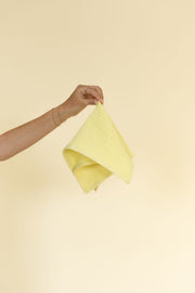 Organic Cotton Waffle Weave Facecloth - Buttercup