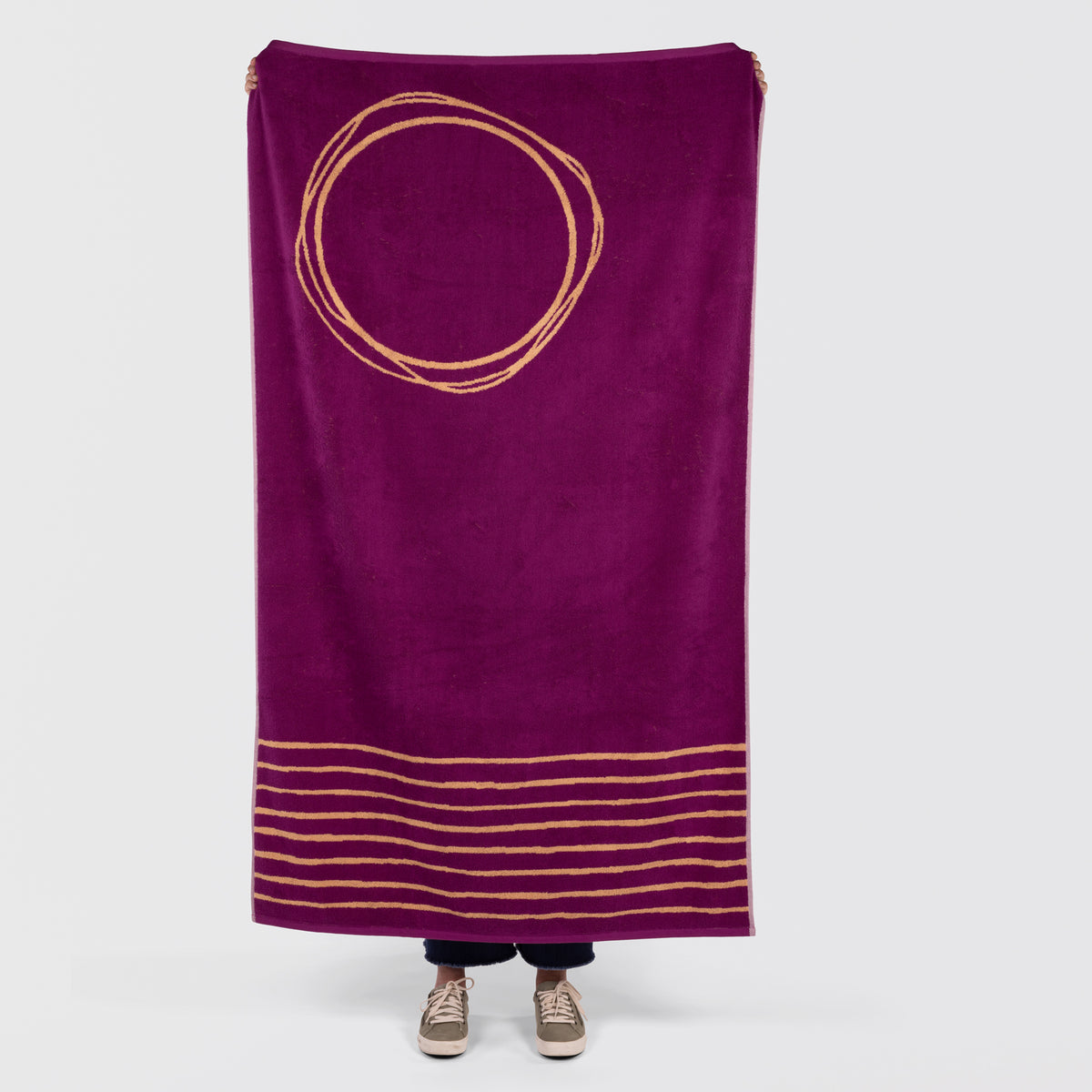 Sunrise Cotton Terry Beach Towel