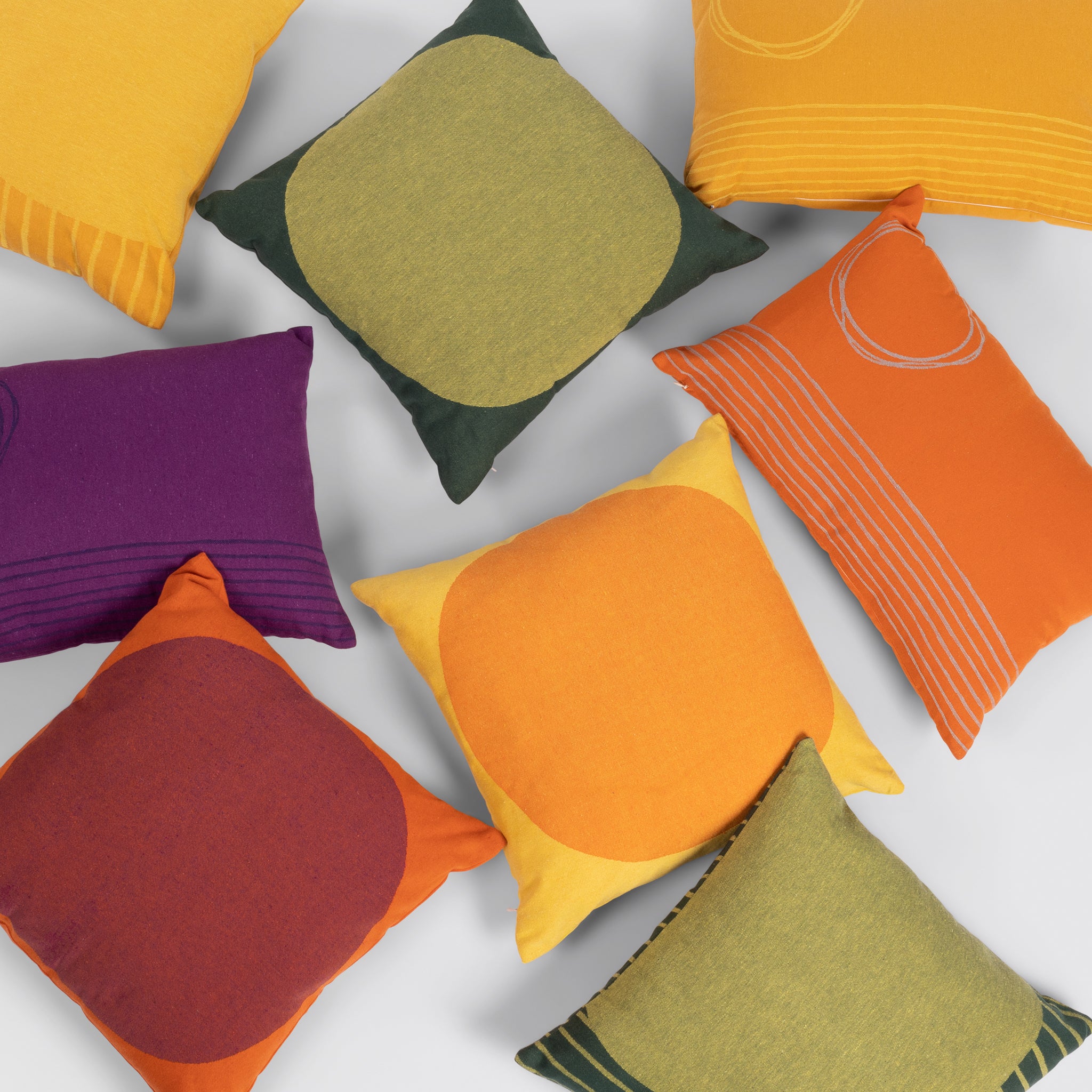 eelo On-the-Go Pillows, Poppy, Violet, Zucchini, and Summer Squash